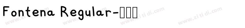 Fontena Regular字体转换